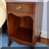 F41. One drawer nightstand. 28”h x 16”w x 14”d 